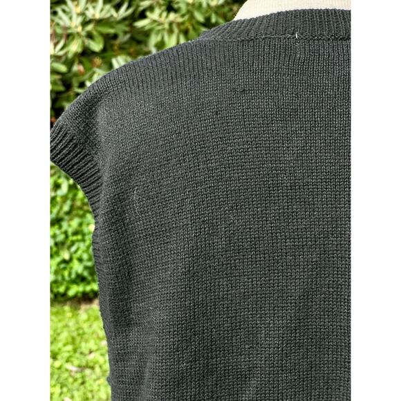 VTG Ugly Christmas Sweater Music Teacher Vest Jingle Bells M Black - Picture 7 of 9